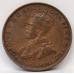 AUSTRALIA 1924 . ONE 1 PENNY . VARIETY . FILLED IN 4